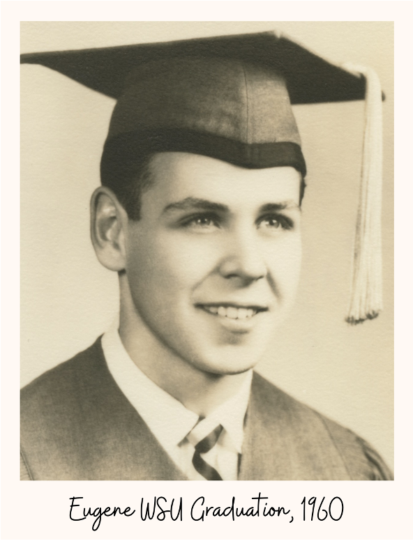 Eugene Applebaum graduates with a bachelor of science in pharmacy from Wayne State University in 1960.