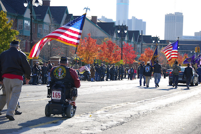 Veterans parade in Detroit