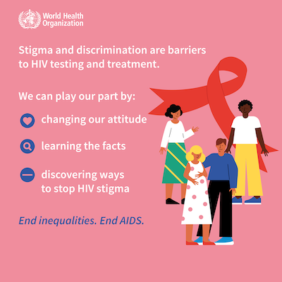 Graphic showing World Aids Day info
