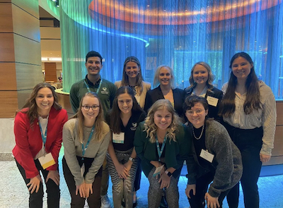 Wayne State University DPT students and faculty at the 2022 APTA-MI Student Conclave