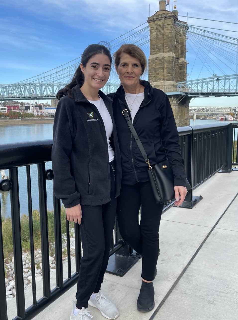 Habba and her mother, Ann, exploring Cincinnati after a day full of MRM programming. A very special guest!