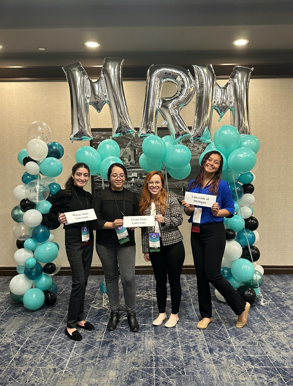 Student leaders from Michigan's three colleges of pharmacy (Wayne State, the University of Michigan and Ferris State University) networked at Region 4 MRM2022.
