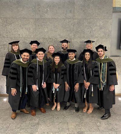 Pharmacy Class of 2022 Convocation grads and faculty