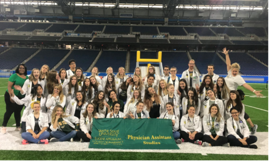 Wayne State Physician Assistant Students at Ford Field