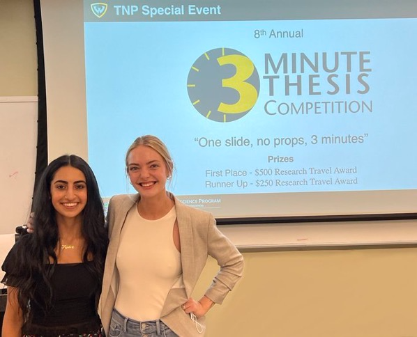 Taylor Takla was awarded 2nd place in the Translational Neuroscience Program's 3-Minute Thesis Competition in May 2022.